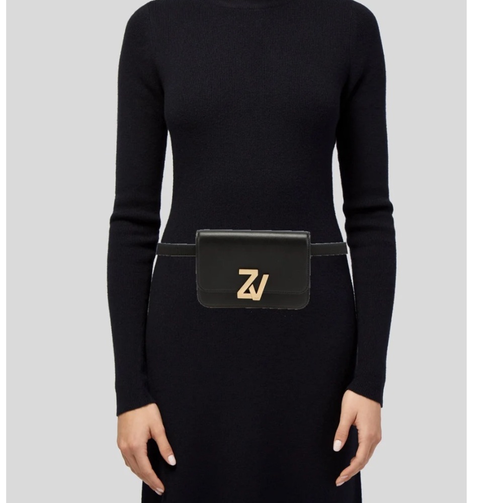 NEW W/O Tags ZADIG AND VOLTAIRE ZV Initial Leather Belt Bag